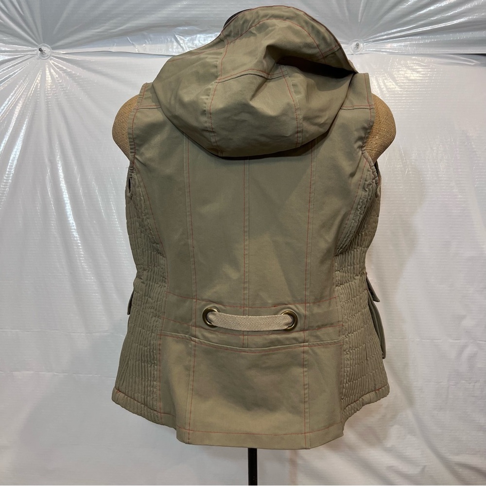 Goode Rider Equestrian Vest Women Size Small Hooded Full Zip Style# 16033 Beige, - Picture 4 of 16